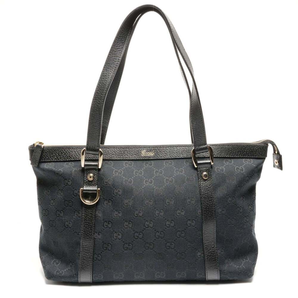 GUCCI Black Canvas Shoulder Bag - Picture 2 of 14